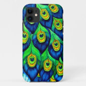 Peacock Feathers-ontwerp Case-Mate iPhone Case (Achterkant)