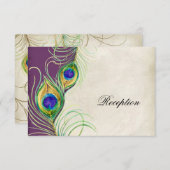 Peacock Feathers Opvangkaart Informatiekaartje (Voorkant / Achterkant)
