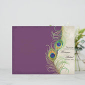 Peacock Feathers - Paars weddenschap (Staand voorkant)