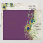 Peacock Feathers - Paars weddenschap (Voorkant / Achterkant)