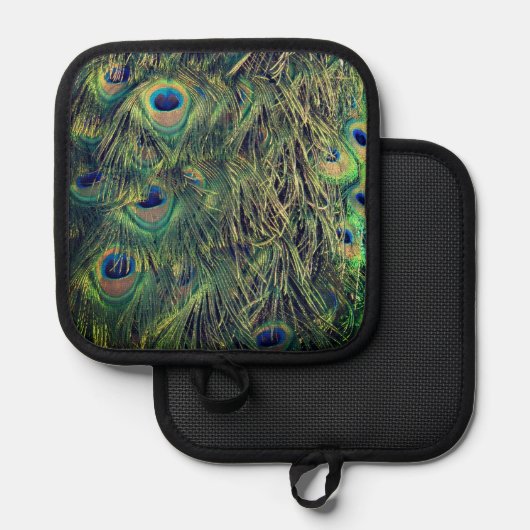 Peacock Feathers Pannenlap (Voorkant / Achterkant)