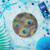 Peacock Feathers Papieren Bordje (Feest)