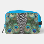 Peacock Feathers Patroon Toiletery Tas (Achterkant)