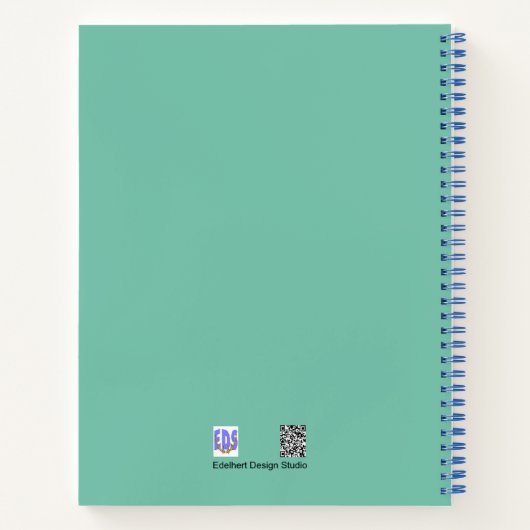 Peacock Feathers Pattern Notitieboek (Achterkant)