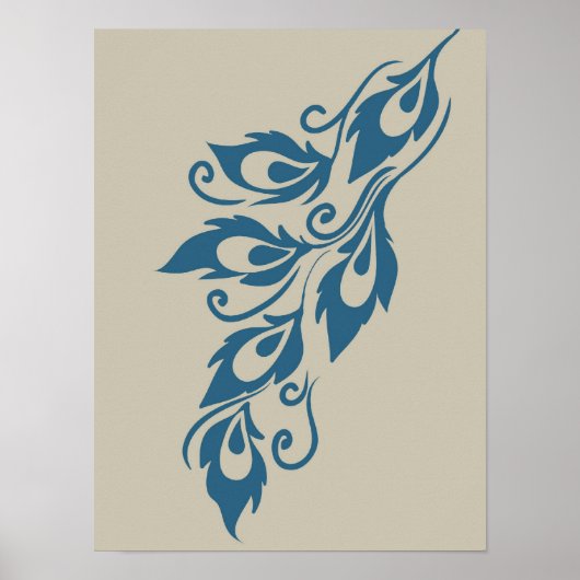 Peacock Feathers Poster (Voorkant)