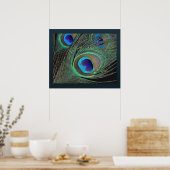 Peacock Feathers Print -24x20 - kleiner beschikbaa (Keuken)