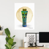 Peacock Feathers Print, Waarde Poster Papier (mat) (Thuiskantoor)