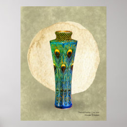 Peacock Feathers Print, Waarde Poster Papier (mat)