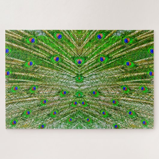 Peacock Feathers Puzzle Legpuzzel (Horizontaal)