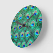 Peacock Feathers Ronde Klok (Hoek)