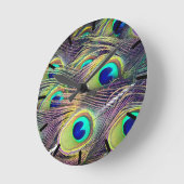 Peacock Feathers Ronde Klok (Hoek)