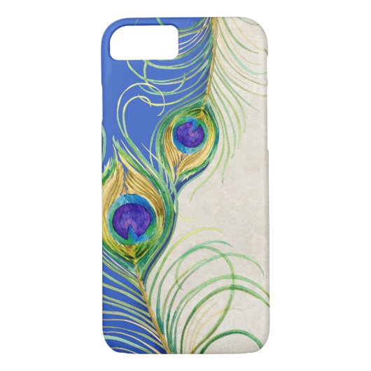 Peacock Feathers Royal Damask Persoonlijke namen Case-Mate iPhone Case (Achterkant)
