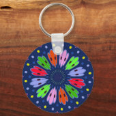 Peacock Feathers Sleutelhanger (Voorkant)