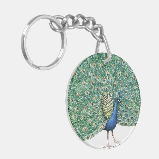  Peacock Feathers Sleutelhanger (Voorkant Links)