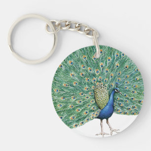  Peacock Feathers Sleutelhanger