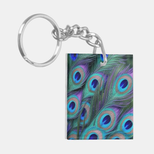 Peacock Feathers Sleutelhanger (Voorkant Links)