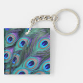 Peacock Feathers Sleutelhanger (Achterkant)