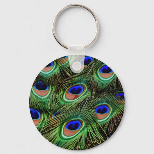 Peacock Feathers Sleutelhanger (Voorkant)