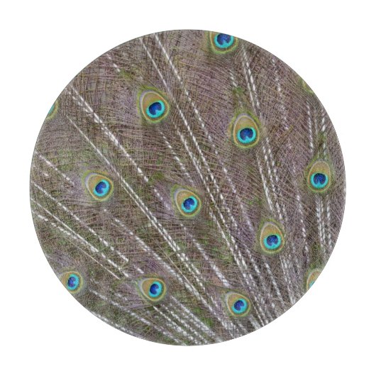 Peacock Feathers Snijplank (Voorkant)