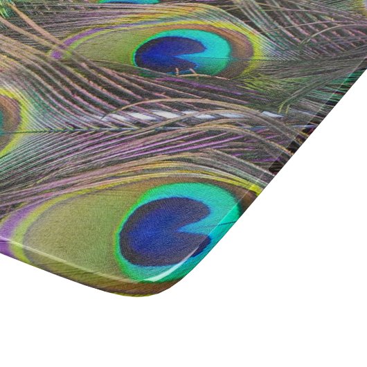 Peacock Feathers Snijplank (Hoek)