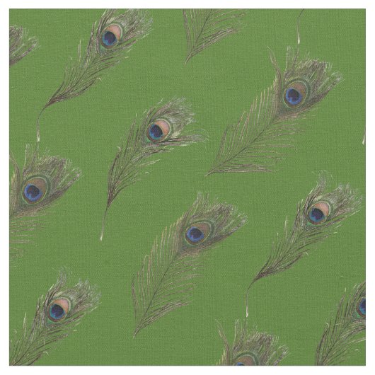 Peacock Feathers Stof (Close Up)