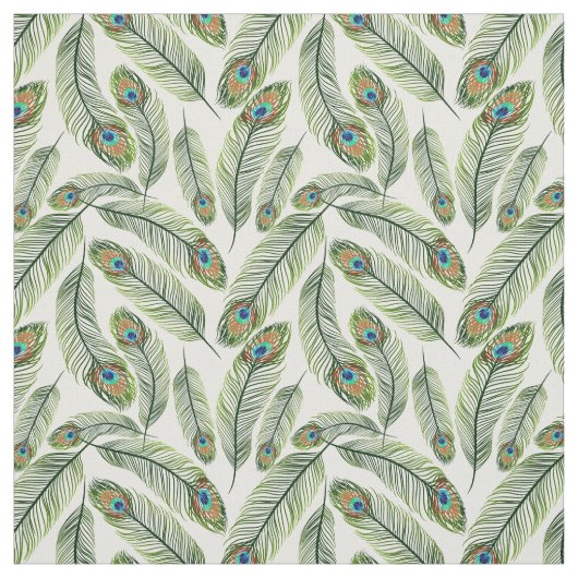 Peacock Feathers Stof (Swatch)