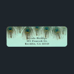 Peacock Feathers & String Lights Rustige Uitnodigi Etiket<br><div class="desc">Peacock Feathers & String Lights Rustic Invitation Labels. Pas aan met om het even welke tekst. Overeenkomende objecten beschikbaar.</div>