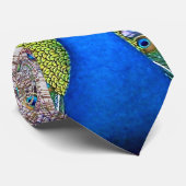 Peacock Feathers Stropdas (Opgerold)