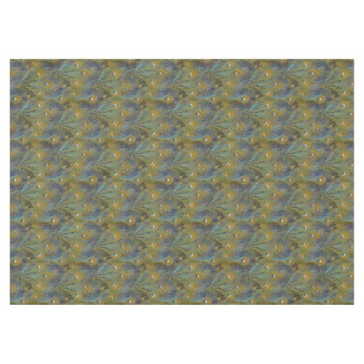 Peacock Feathers Tableware Tafelkleed (Voorkant (Horizontaal))