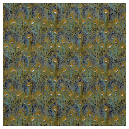 Peacock Feathers Textiel Stof (Swatch)