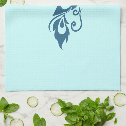 Peacock Feathers Theedoek (Gevouwen)