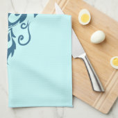 Peacock Feathers Theedoek (Quarter Fold)