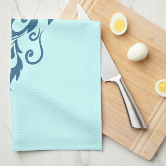 Peacock Feathers Theedoek (Quarter Fold)