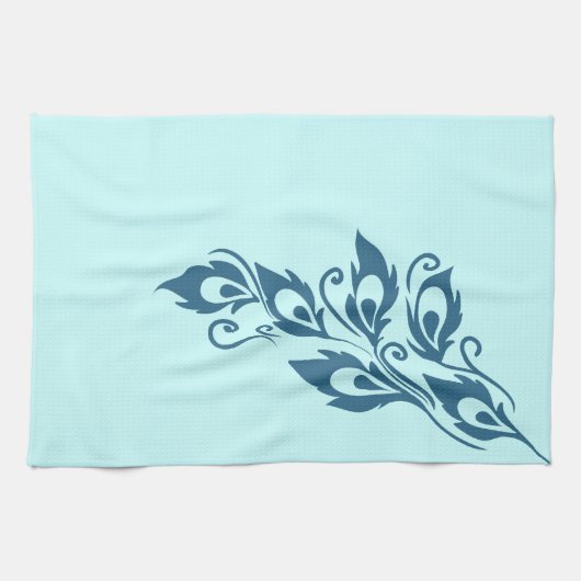 Peacock Feathers Theedoek (Horizontaal)