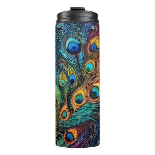 Peacock Feathers Thermosbeker (Voorkant)