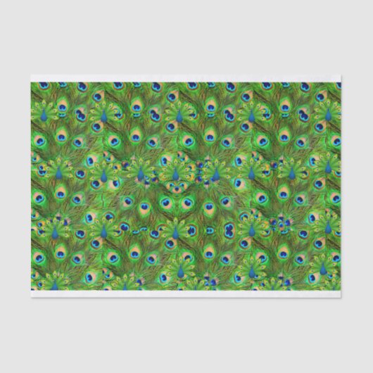 Peacock Feathers Tissue giftwrap Tissuepapier (Voorkant)