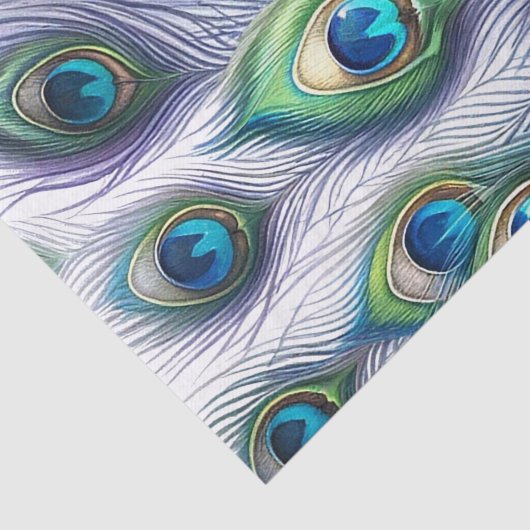 Peacock Feathers Tissuepapier (Detail)