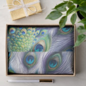 Peacock Feathers Tissuepapier (Geschenk)