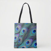 Peacock Feathers Tote Bag (Voorkant)