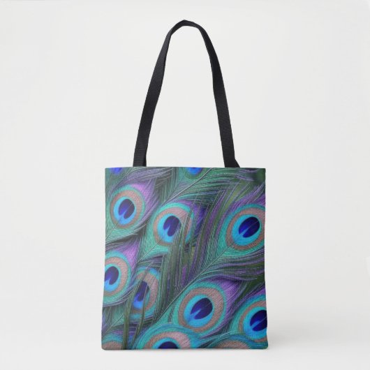Peacock Feathers Tote Bag (Voorkant)