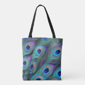 Peacock Feathers Tote Bag (Achterkant)