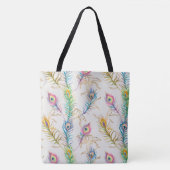Peacock Feathers Tote Bag (Voorkant)