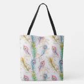 Peacock Feathers Tote Bag (Achterkant)
