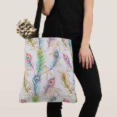 Peacock Feathers Tote Bag (Dichtbij)