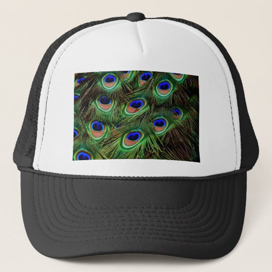 Peacock Feathers Trucker Pet (Voorkant)