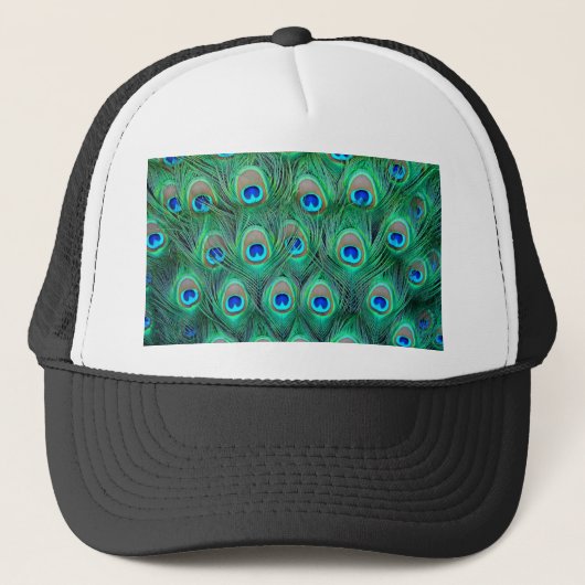 Peacock Feathers Trucker Pet (Voorkant)