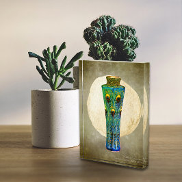 Peacock Feathers vaas meesterwerk uit 1900 Fotoblokken