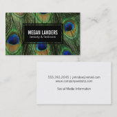 Peacock Feathers | Variatie Visitekaartje (Voorkant / Achterkant)