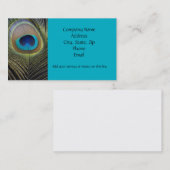 Peacock Feathers Visitekaartje (Voorkant / Achterkant)