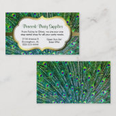 Peacock Feathers Visitekaartje (Voorkant / Achterkant)